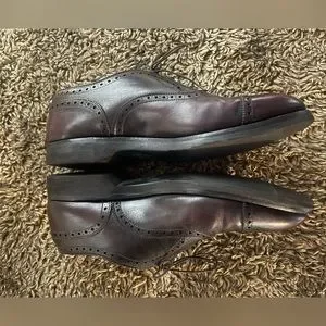 Alden | Shoes | Alden Medallion Tip Bal Burgundy Calfskin  display picture 1